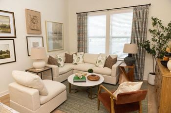Bright, open floor plans with expansive windows offer an abundance of light