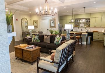 Marietta apartment for rent - a living room with a couch and a table in front of a kitchen