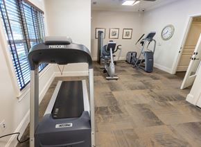 Marietta apartment for rent - a treadmill and other exercise equipment in the fitness room