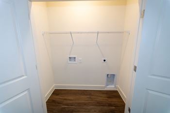 In-home laundry rooms with washer/dryer connections