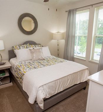Carpeted bedrooms