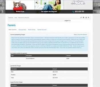 Resident portal