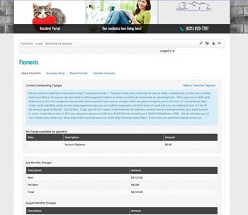 Resident portal