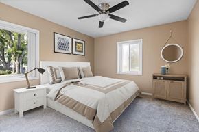 Los Angeles apartment for rent - Bedroom With Ceiling Fan at Gloria Homes Apartments, Los Angeles, California