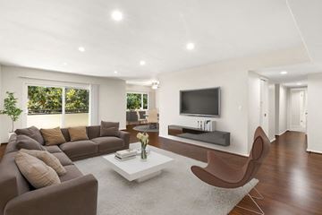 Encino apartment for rent - a living room with a couch and a television