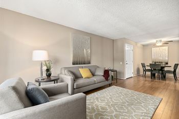 Living area with dining view