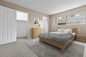 Newbury Park apartment for rent - a bedroom with a bed and a window