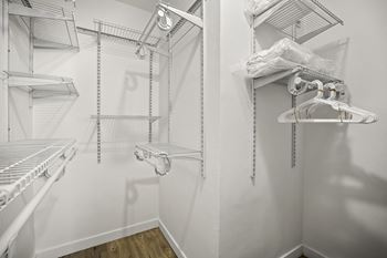 Closet with shelving
