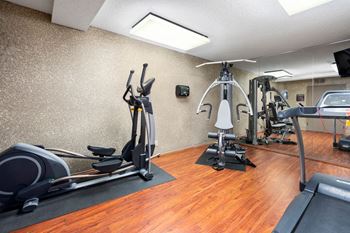 Fitness center with modern equipment
