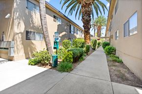 Canoga Park apartment for rent - Exterior walkway at Parthenia Terrace Apartments, Canoga Park