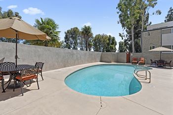 Pool with lounge chairs