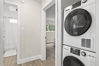 In home full size washer and dryer