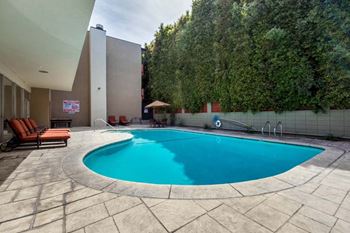 Blue cool pool
