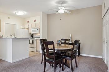 Separate dining room area
