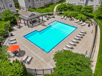 Resort-style pool with sundeck