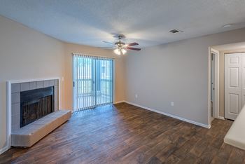 Wood-burning fireplace