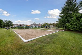 Sand volleyball court