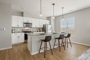 Luxury vinyl wood-style flooring