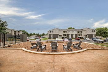 Outdoor firepit area
