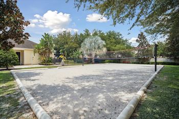 Sand volleyball court