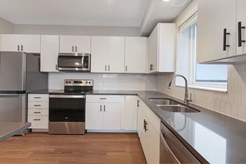 White cabinets