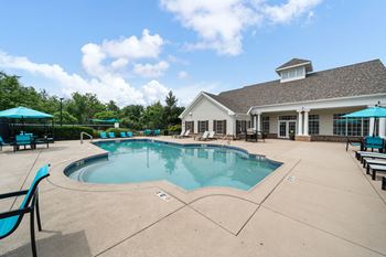 Resort style pool with sundeck