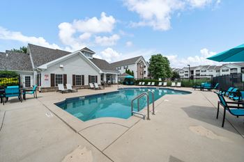 Resort style pool with sundeck