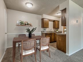 Tulsa apartment for rent - Separate Dining Area with Overhead lighting
