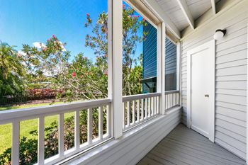 Screened patios and balconies