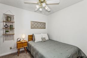 Wichita apartment for rent - Bedroom With Ceiling Fan