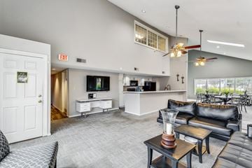 Wichita apartment for rent - a living room with couches and a table