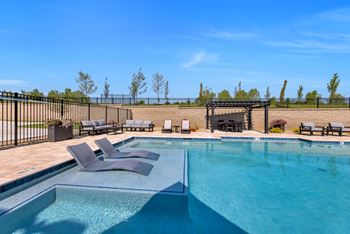 Outdoor heated saltwater pool