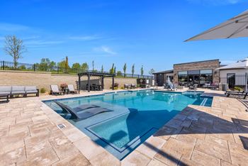 Outdoor heated saltwater pool