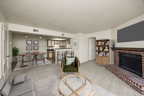 Des Moines apartment for rent - Living Room with Plush Carpeting