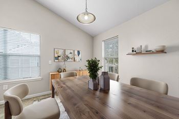 Separate dining room area