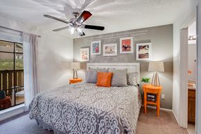 Daytona Beach apartment for rent - Bedroom with Large Window Overlooking Private Patio
