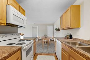 Cedar Rapids apartment for rent - Kitchen with Wood Cabinets