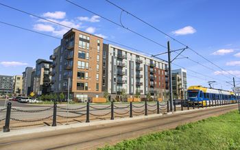 Located near bloomington central light rail station