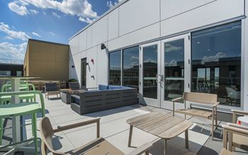 Sky lounge with rooftop deck