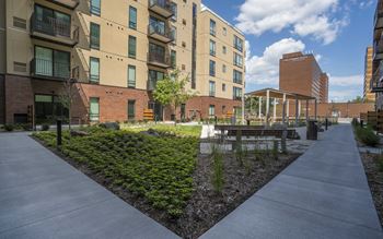 Four outdoor courtyards