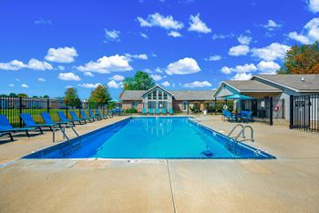 Outdoor pool with sundeck