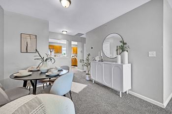 Separate dining room area
