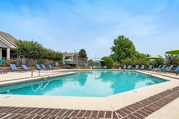 Outdoor pool with sundeck