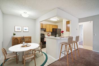 Separate dining room area