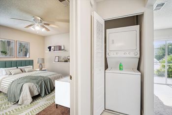 Stacked washer/dryer