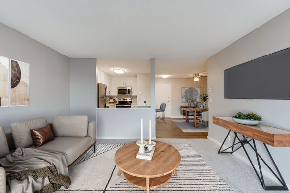 Burnsville apartment for rent - Living Room with Plush Carpeting