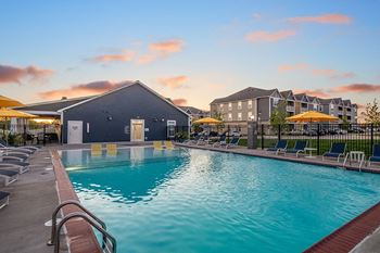 Sundeck with cabanas