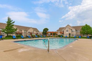 Swimming pool with sundeck