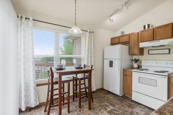 Separate dining room area