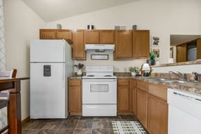 Gardner apartment for rent - Kitchen with Wood Cabinets